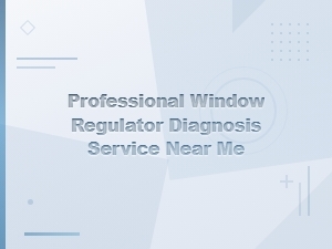 Professional Window Regulator Diagnosis Service for Mechanical Failure Near You